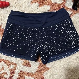 Navy polka dot lulu shorts size 4